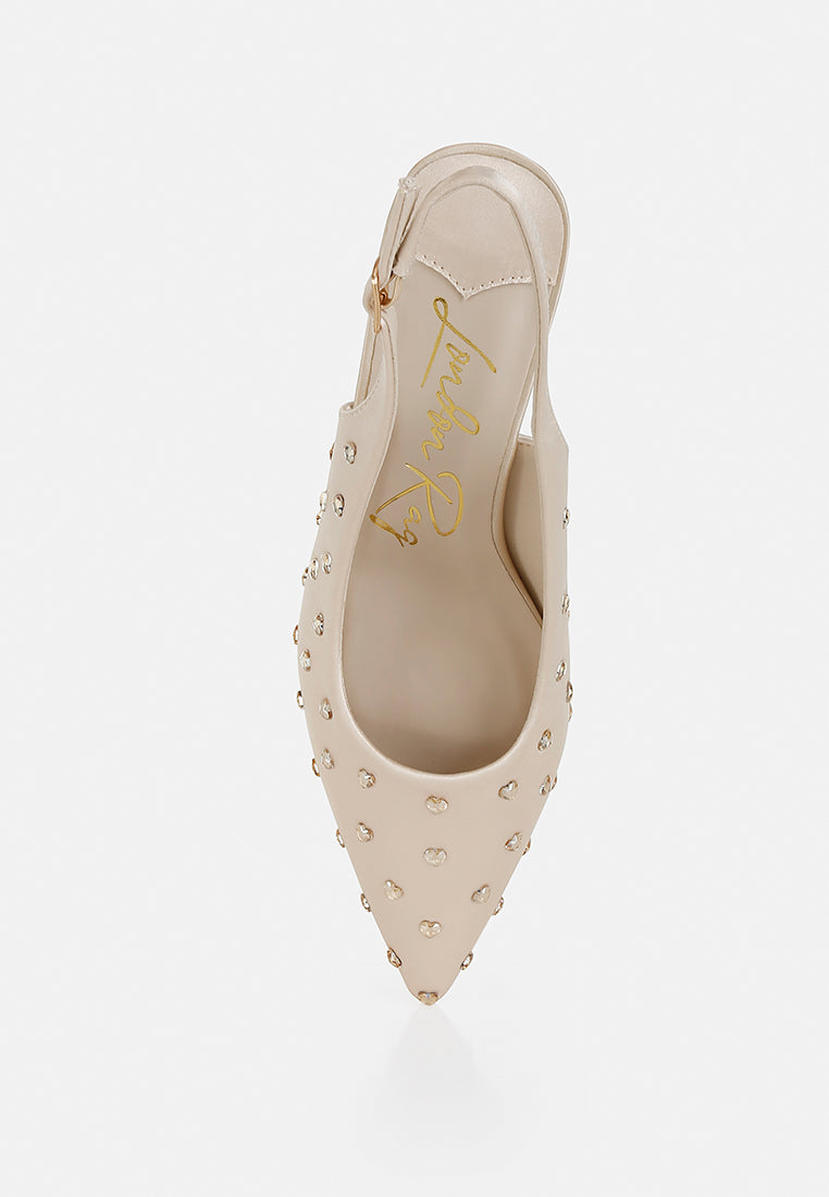 heart-shaped rhinestone studded slingbacks by mode#color_beige