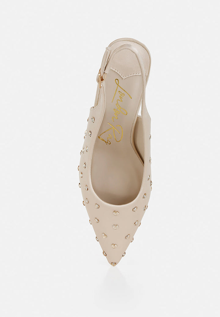 heart-shaped rhinestone studded slingbacks by mode#color_beige
