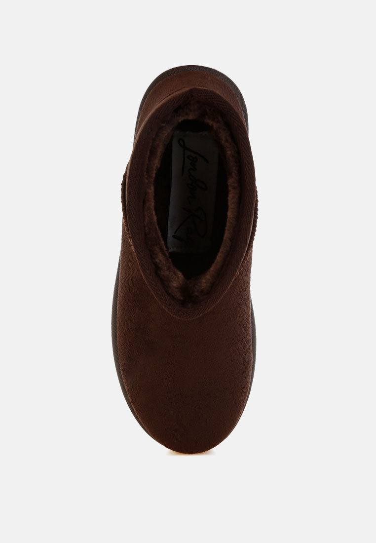 derta soft microfiber snow boots#color_brown