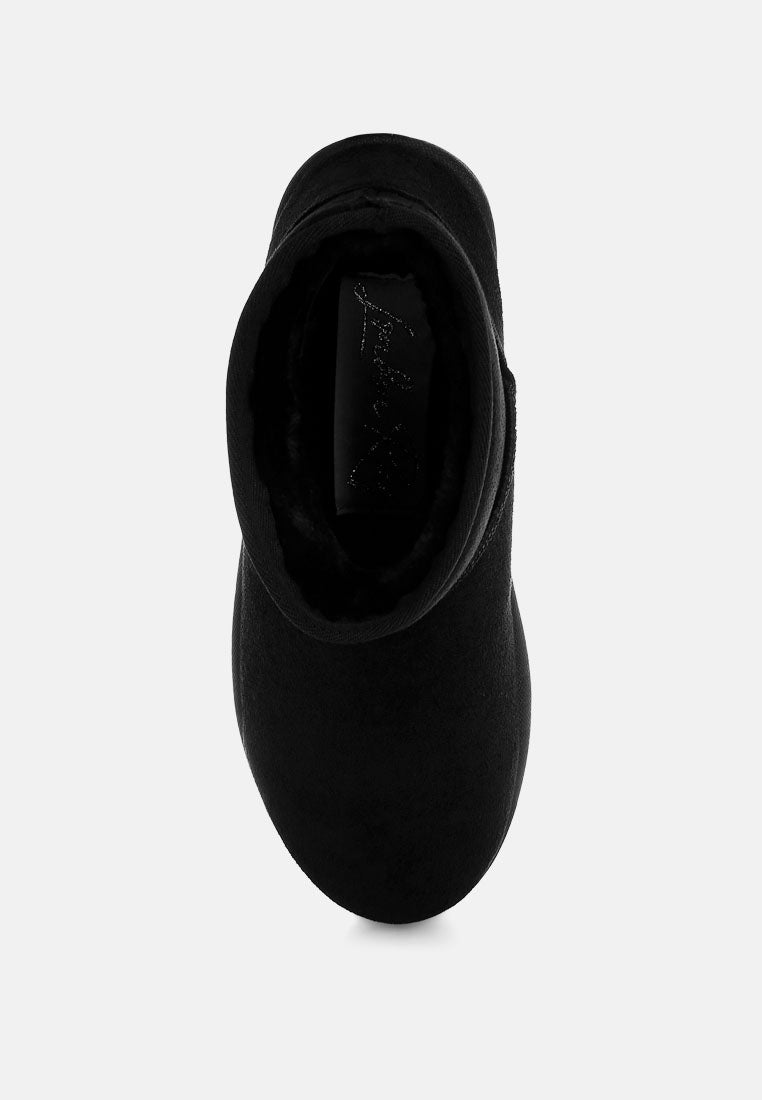 derta soft microfiber snow boots#color_black