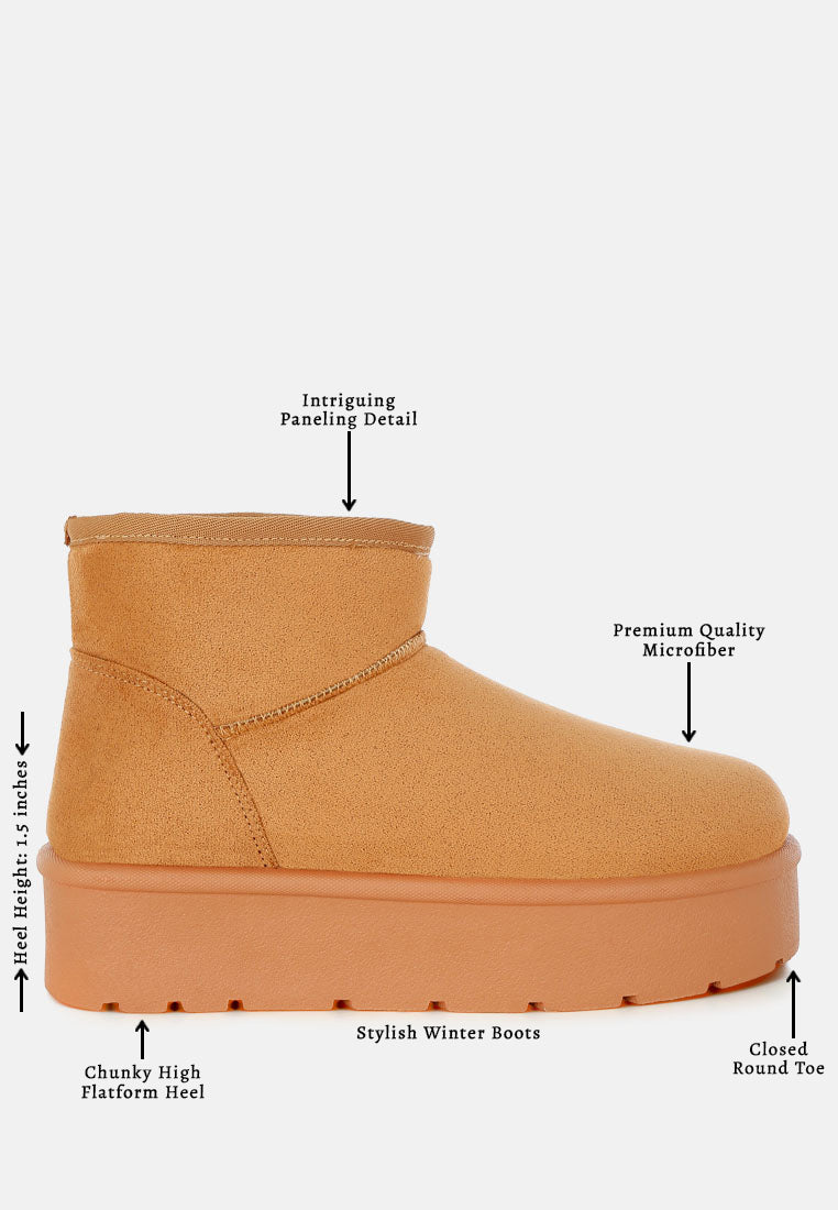 derta soft microfiber snow boots#color_tan