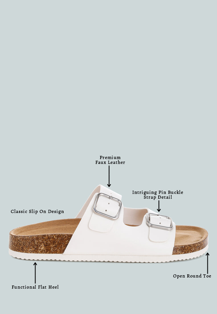 gloriosa the double strap slide sandals#color_white-nubuck-faux-leather