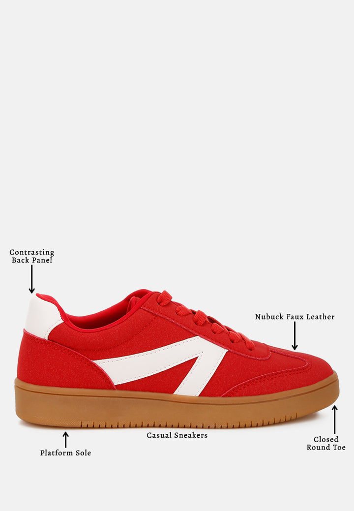 zapatillas gruesas zoomer con patchwork en contraste#color_red