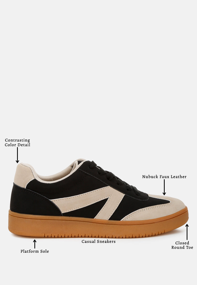 zapatillas gruesas zoomer con patchwork en contraste#color_black