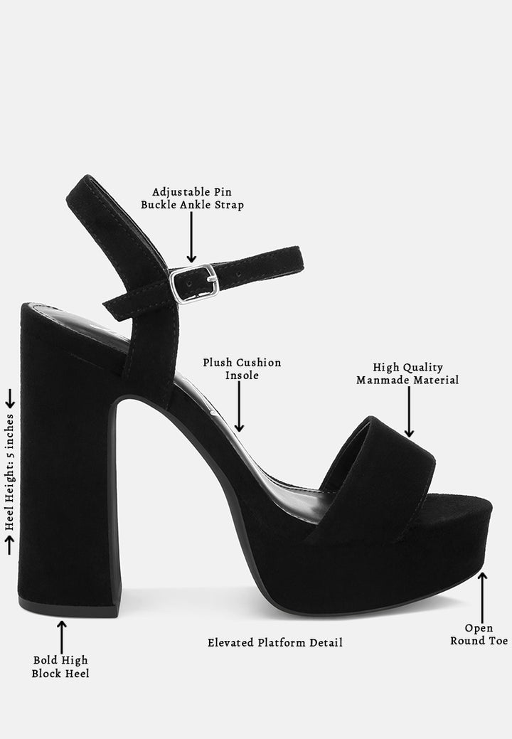 Tacones en bloque con plataforma y hebilla lilasta#color_black-suede