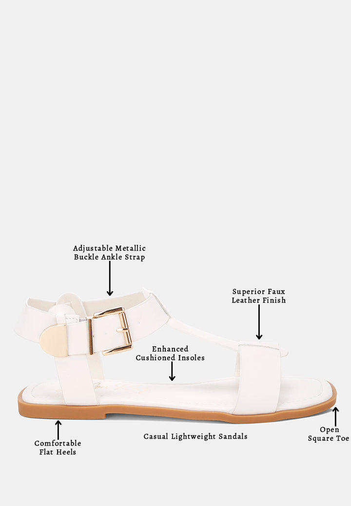 buckled square toe flat sandals by ft#color_ivory