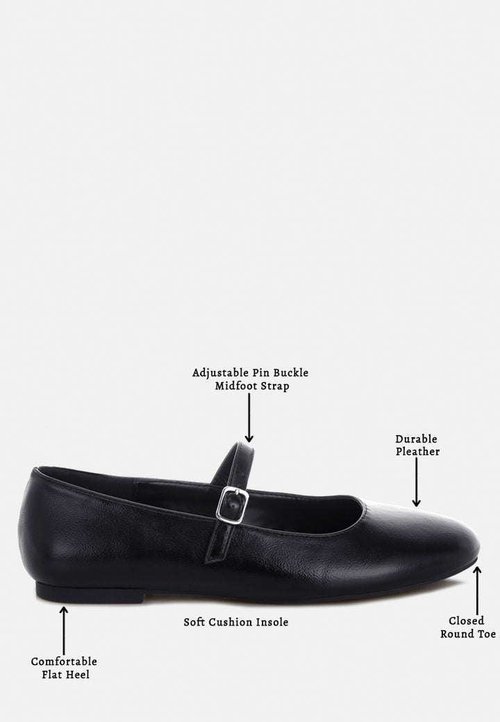 humbal mary jane flats#color_black-metallic-faux-leather
