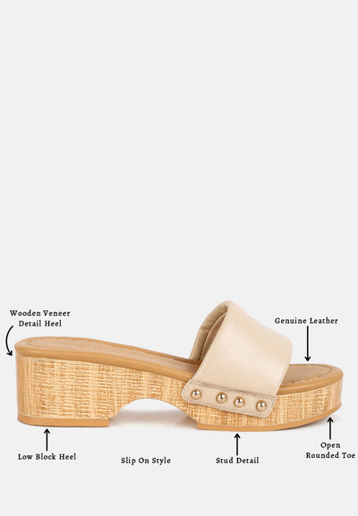 minny textured heel leather slip on sandals#color_beige