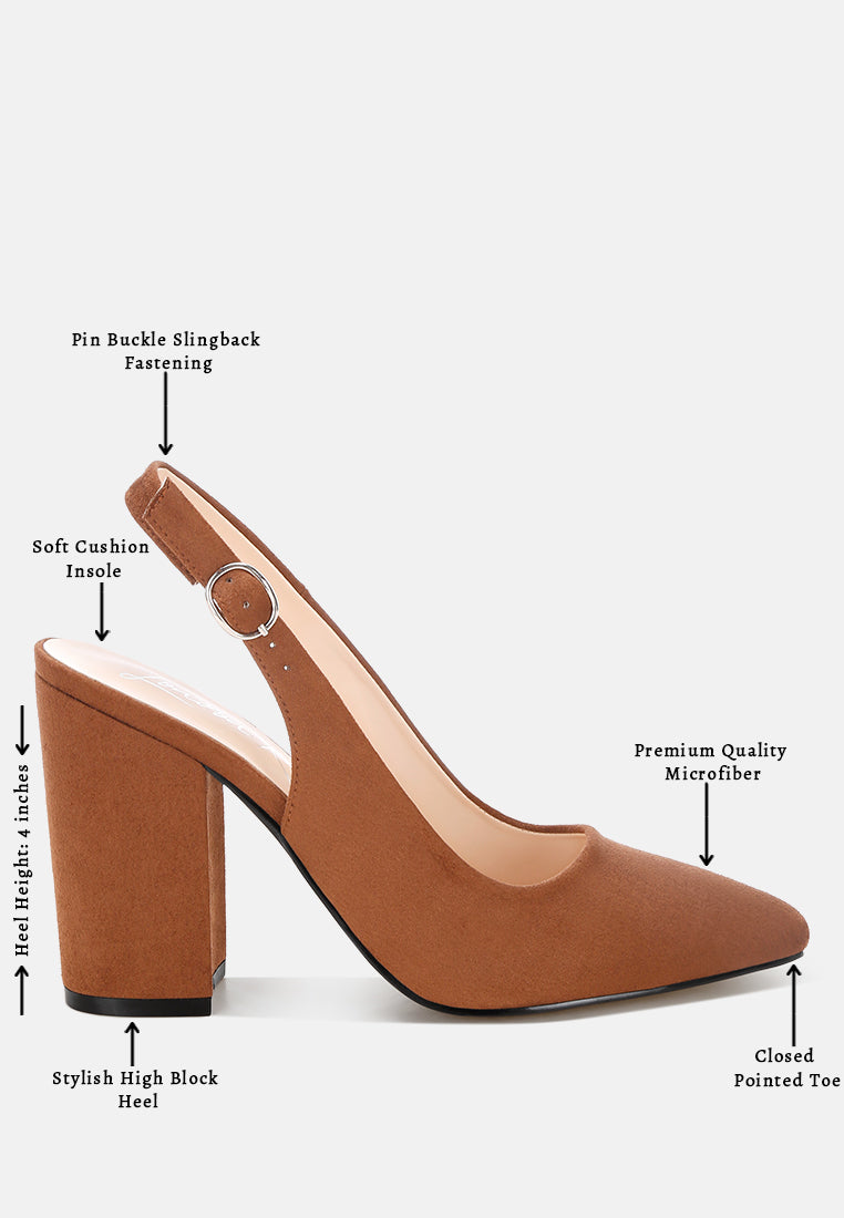 omaga pin buckle slingback heels#color_brown-suede