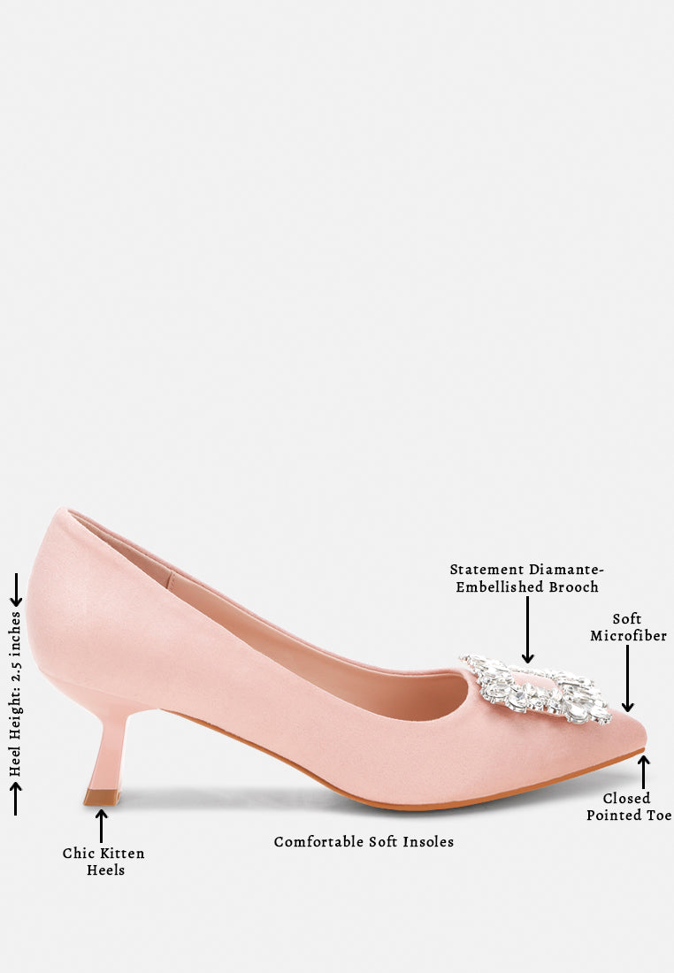 peyton brooch-embellished heel pumps#color_pink-suede