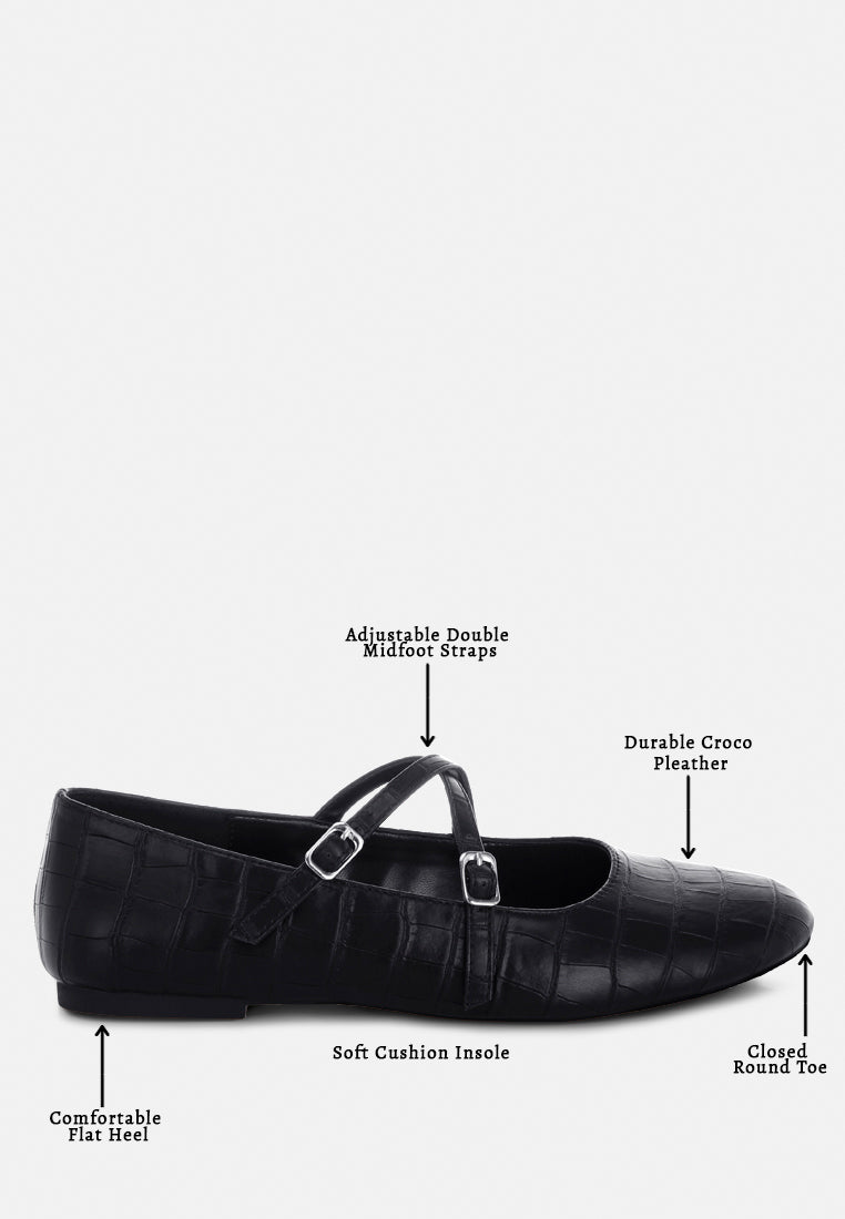 chirola mary jane ballet flats#color_black-croco-faux-leather
