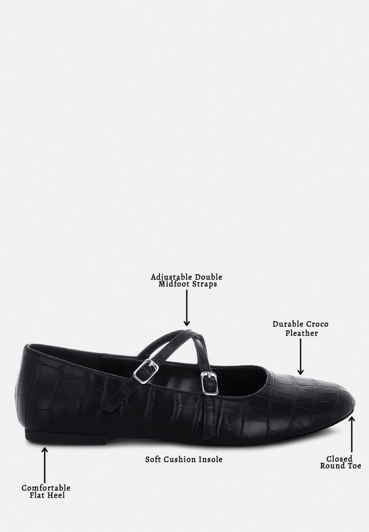 chirola mary jane ballet flats#color_black-croco-faux-leather