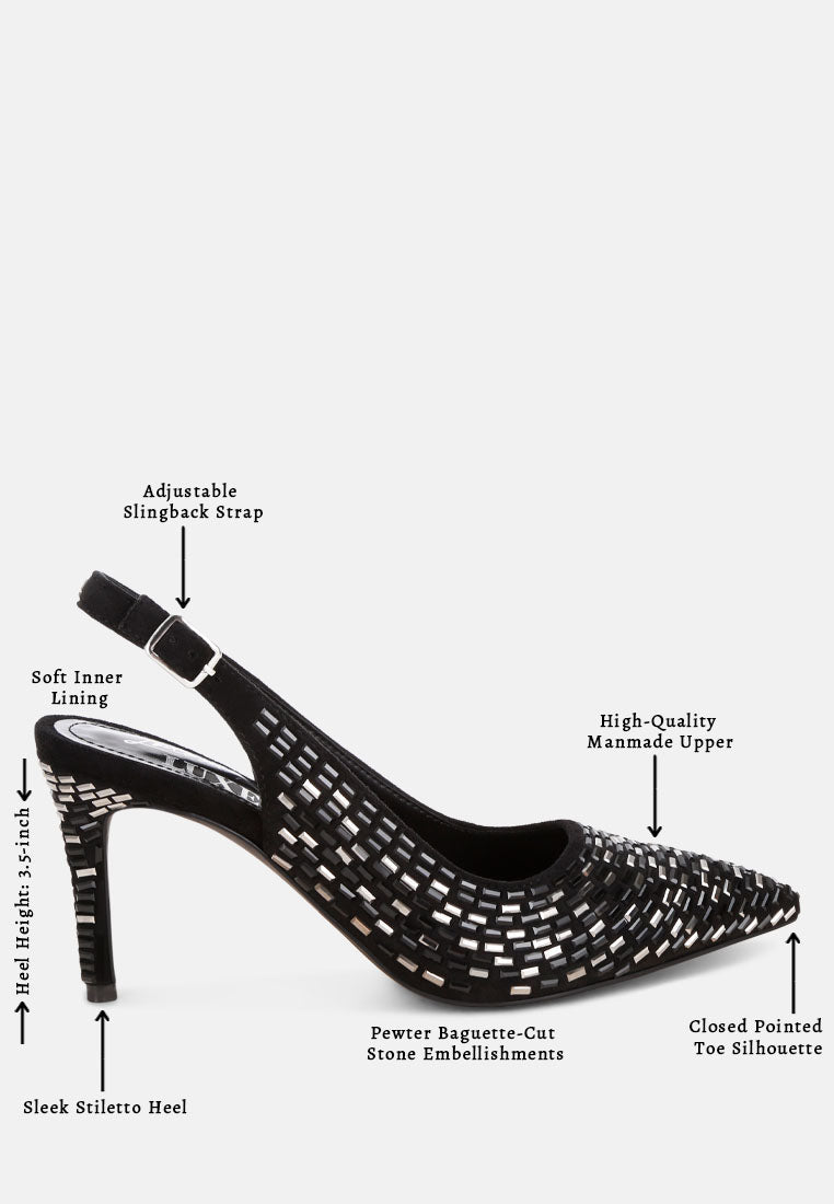 lutina rhinestones embellished slingback sandals#color_black