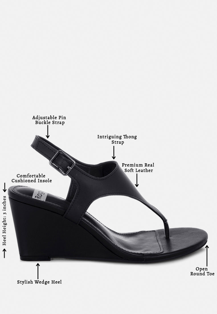 sandalias wami de piel auténtica con tacón de cuña#color_negro