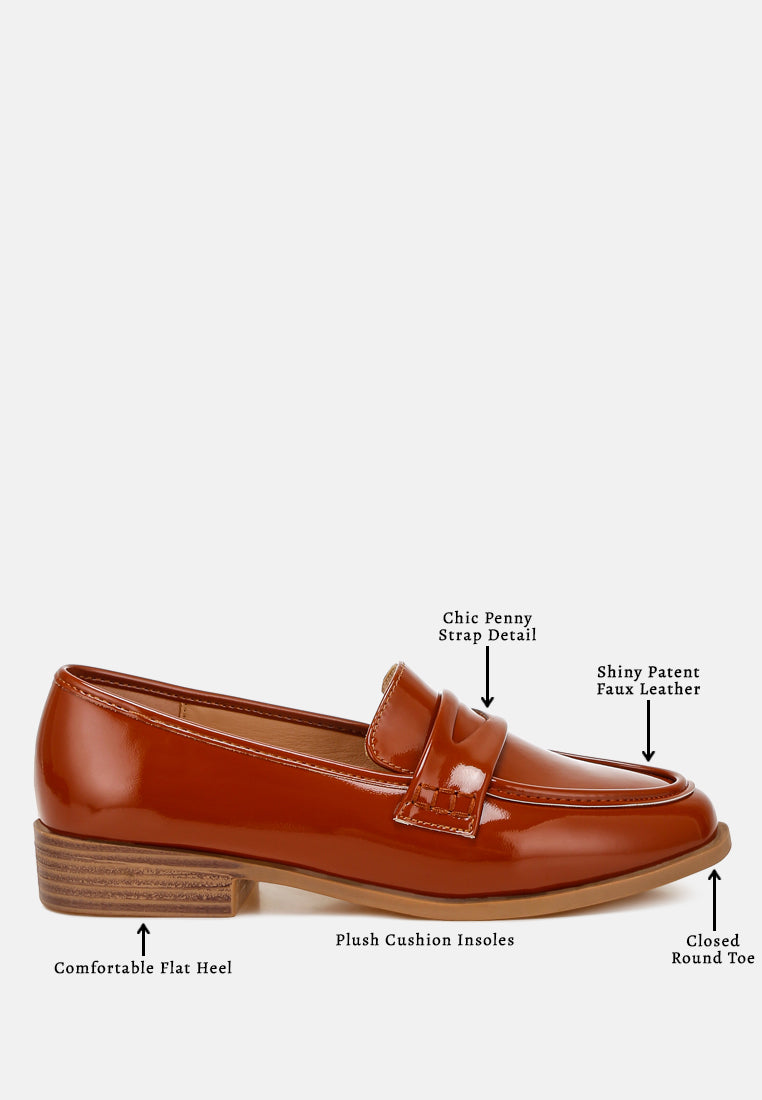 Mogul Penny Strap Detail Loafers