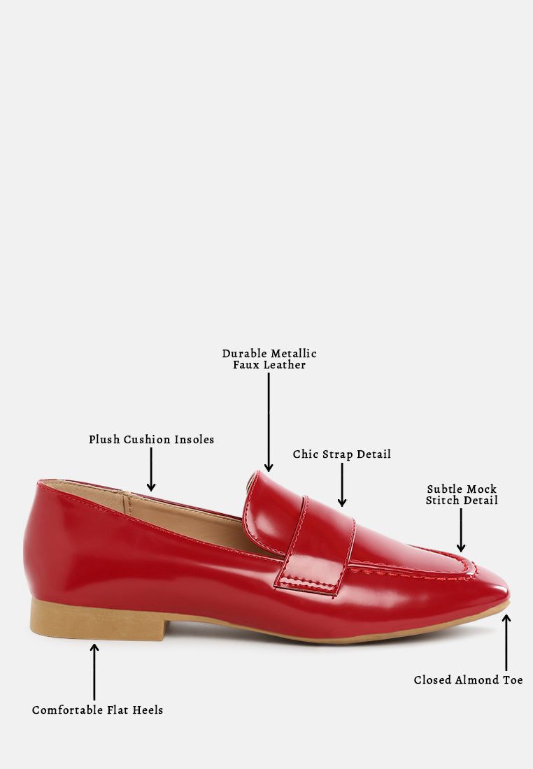 flat heel loafers by rag#color_dark-red