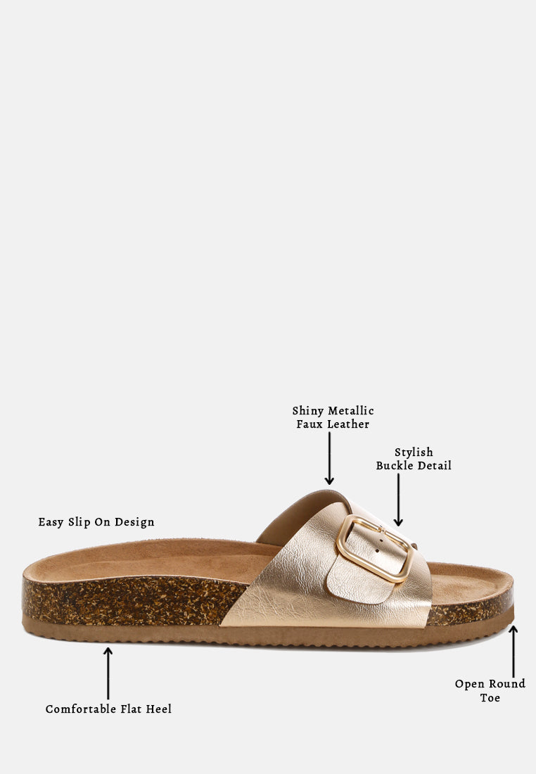 uvaria metallic slip-on sandals#color_gold-metallic-faux-leather