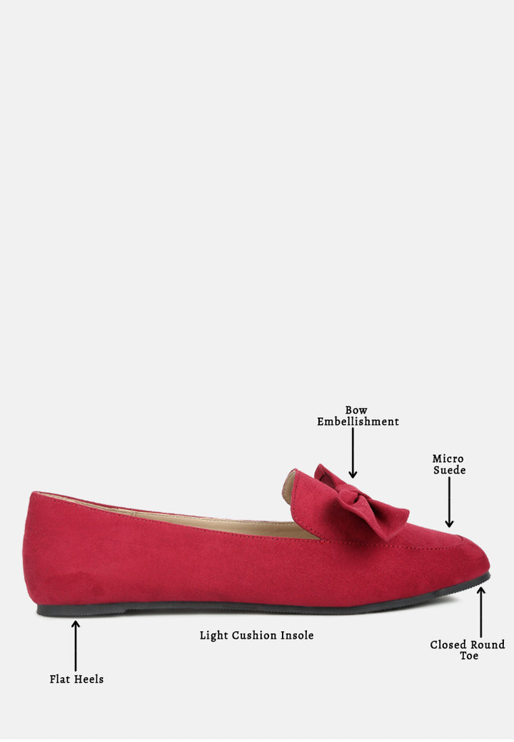 london rag women's bow loafer by motes#color_red