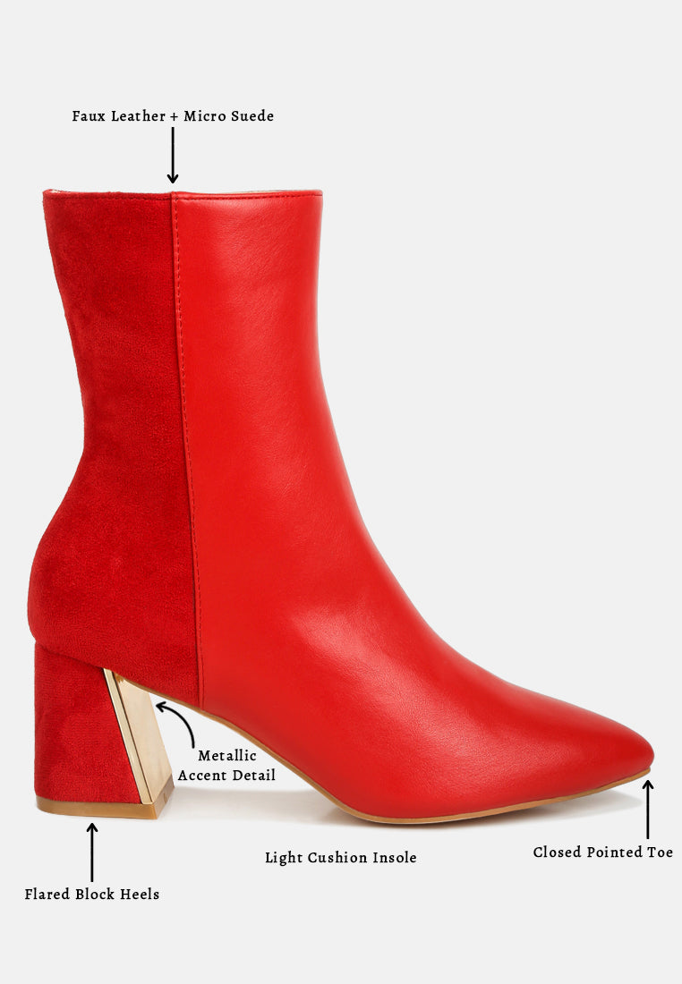 suede back panel high ankle boots by mode#color_red