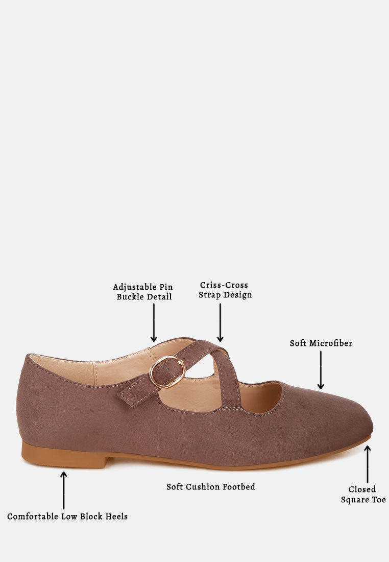vonily criss cross straps ballet flats#color_taupe-suede