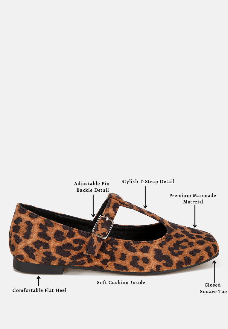 velsna pin buckle ballet flats#color_leopard-suede