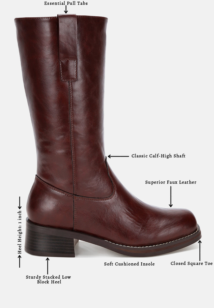 Basala Paneling Detail Boots#color_brown