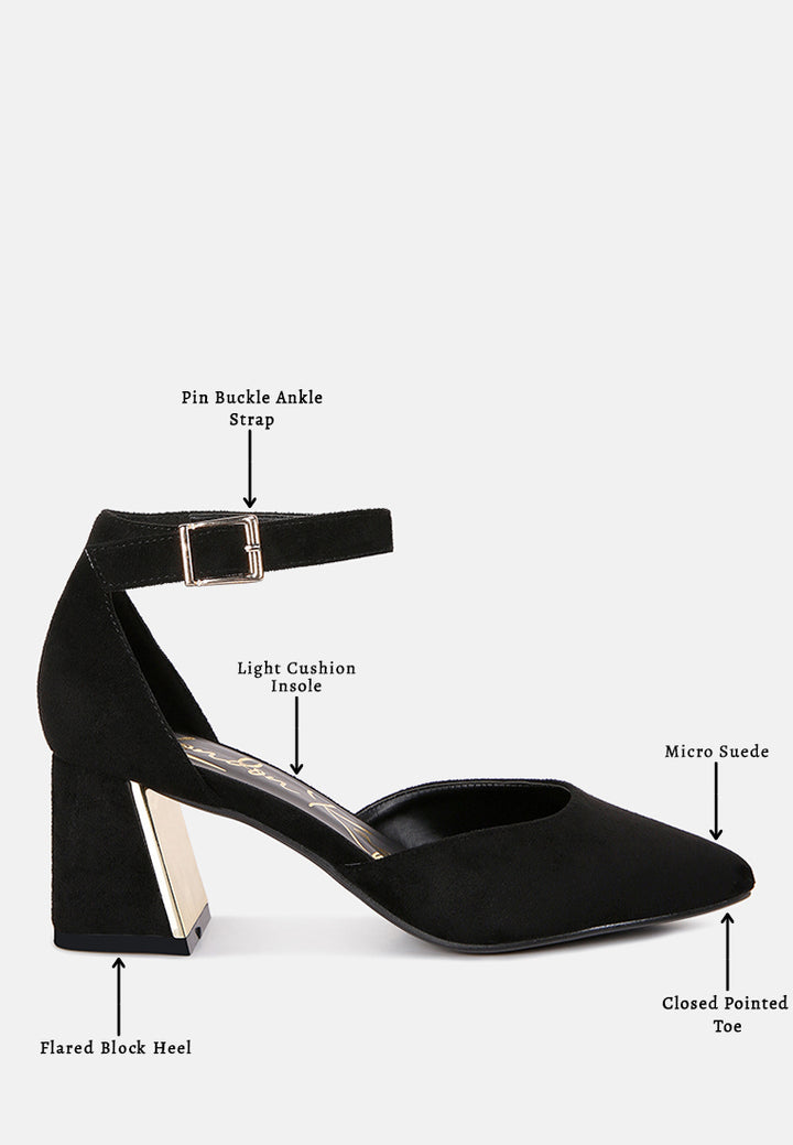 metallic accent angle heeled sandals by mode#color_black