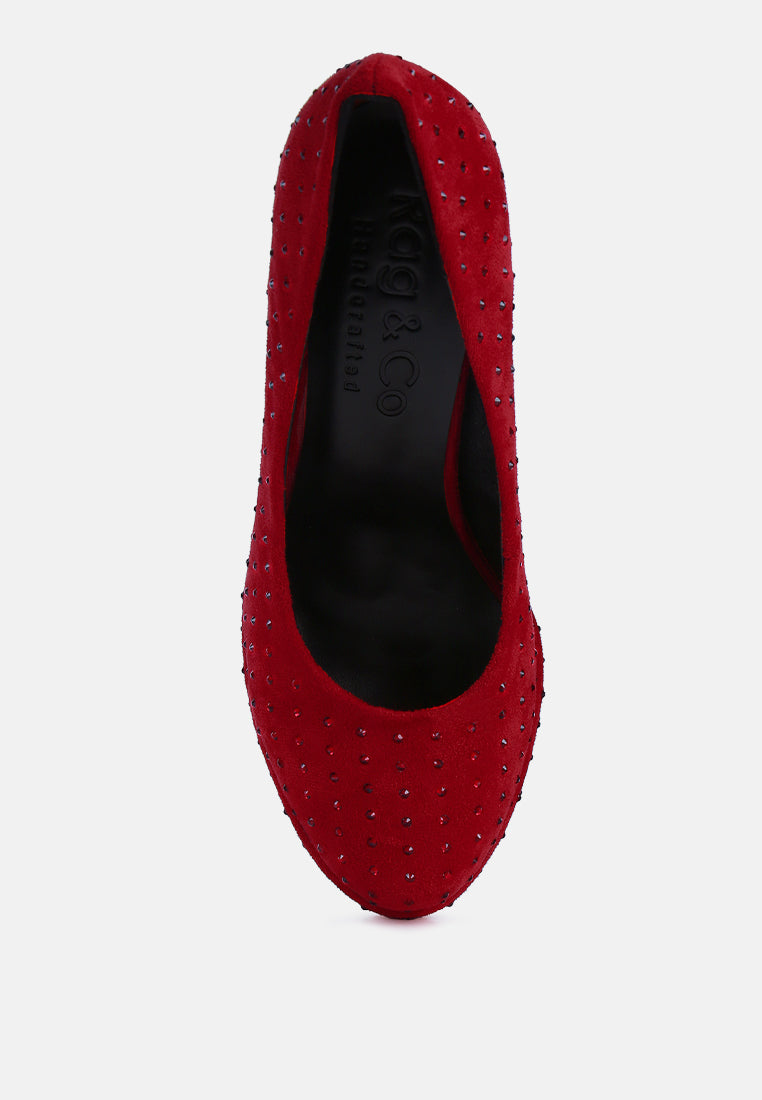 zapatos de salón con plataforma brillante poppins#color_red