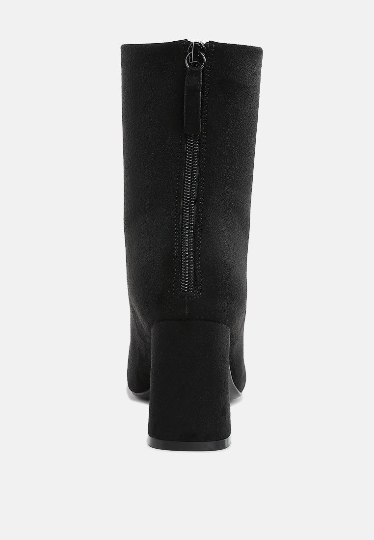 square toe microfiber ankle boots by ruw#color_black