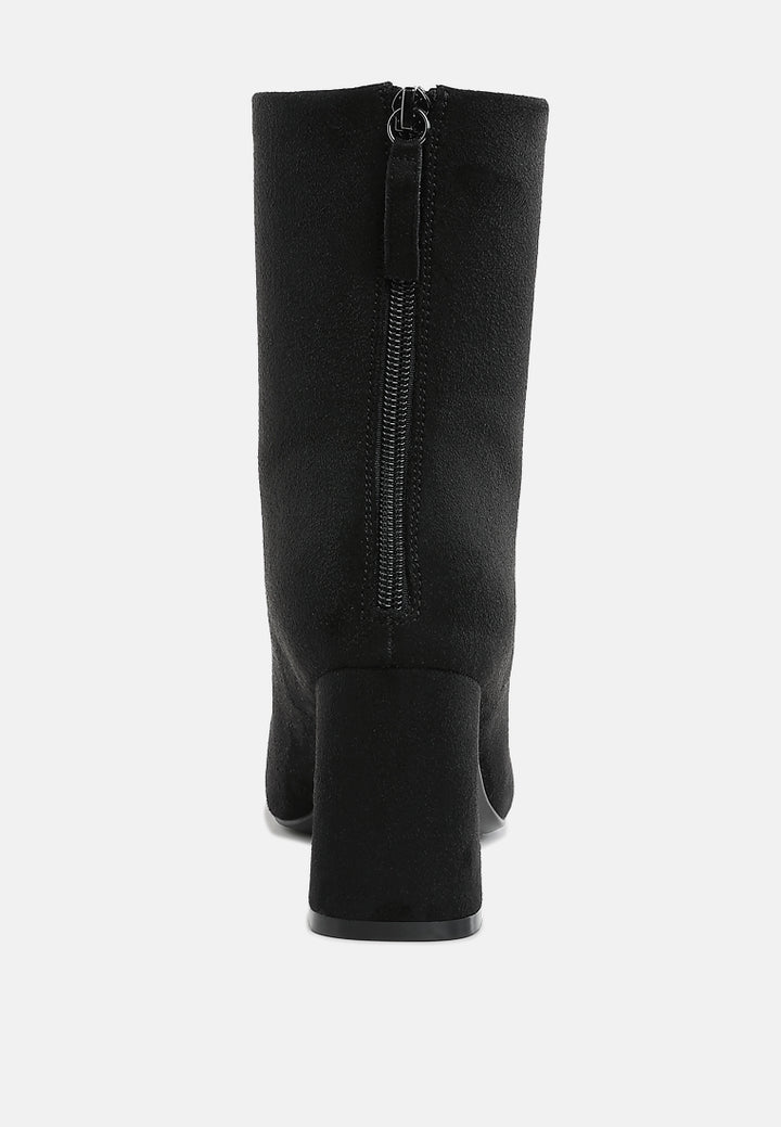 square toe microfiber ankle boots by ruw#color_black