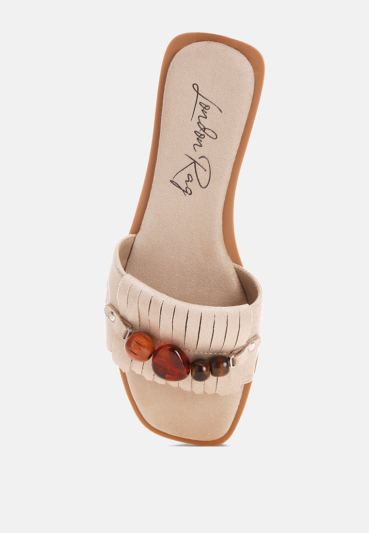 dinasa beaded slip on flats by ft#color_beige