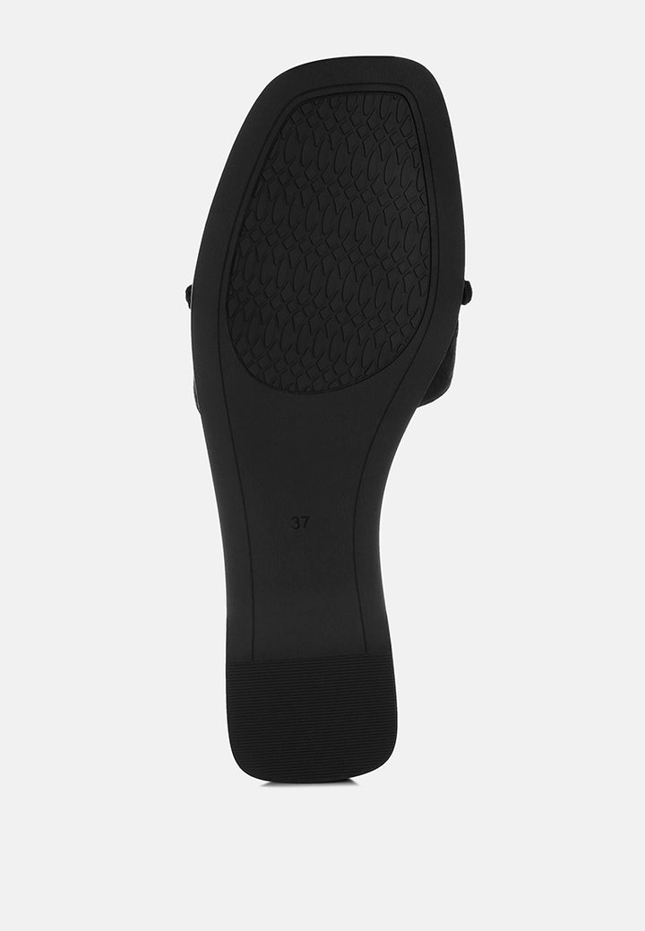 dinasa beaded slip on flats by ft#color_black