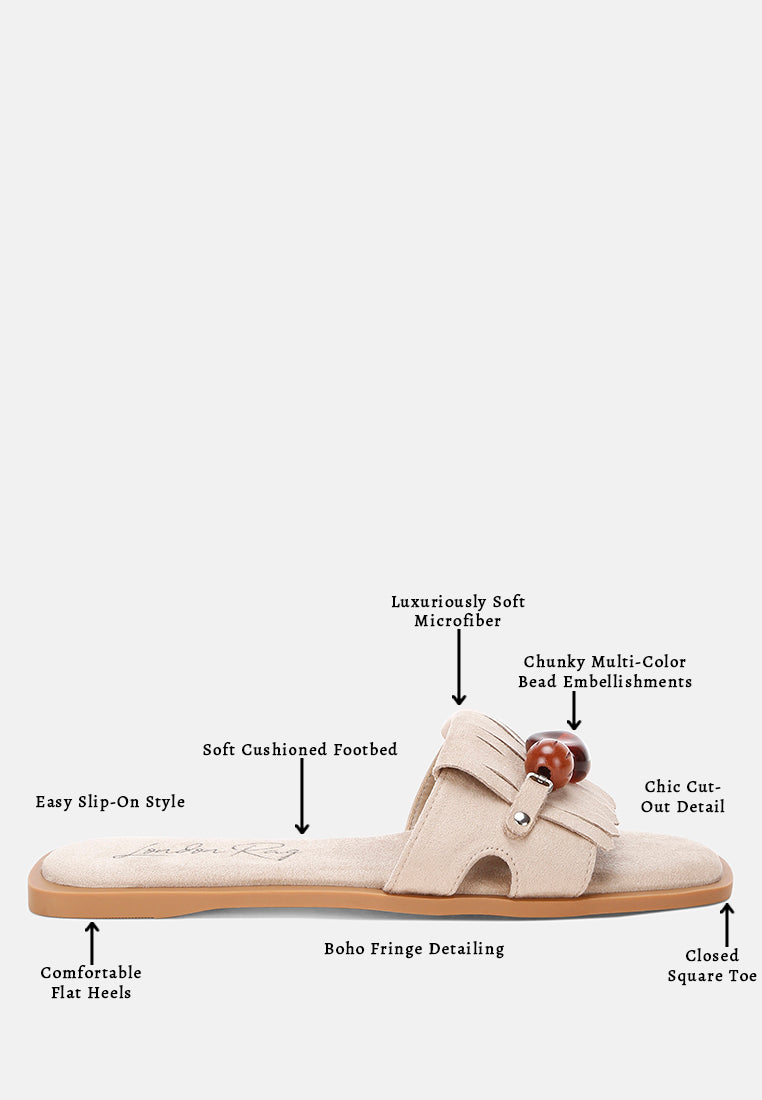 dinasa beaded slip on flats by ft#color_beige