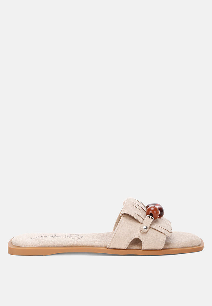 dinasa beaded slip on flats by ft#color_beige