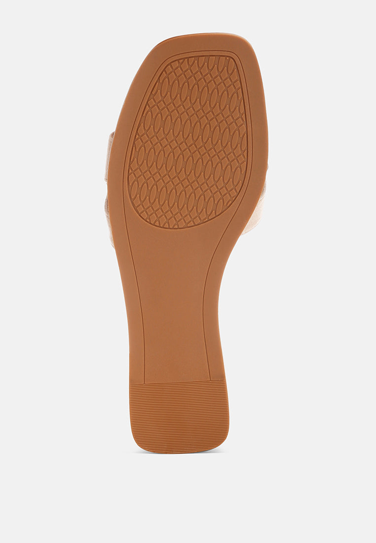 dinasa beaded slip on flats by ft#color_beige
