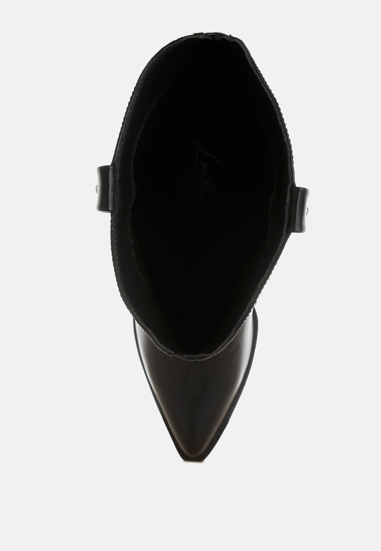 dockery studs embellished cowboy boots#color_black