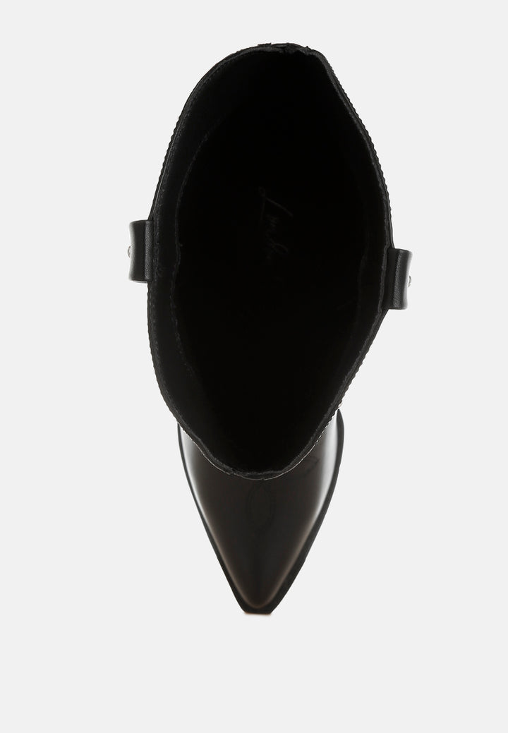 dockery studs embellished cowboy boots#color_black