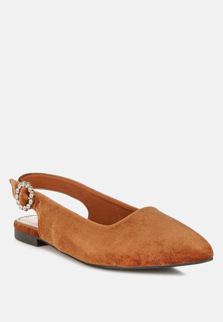 dolan velvet slingback flat sandals#color_brown