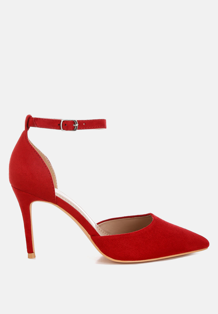 dolona microfiber stiletto heel sandals#color_red