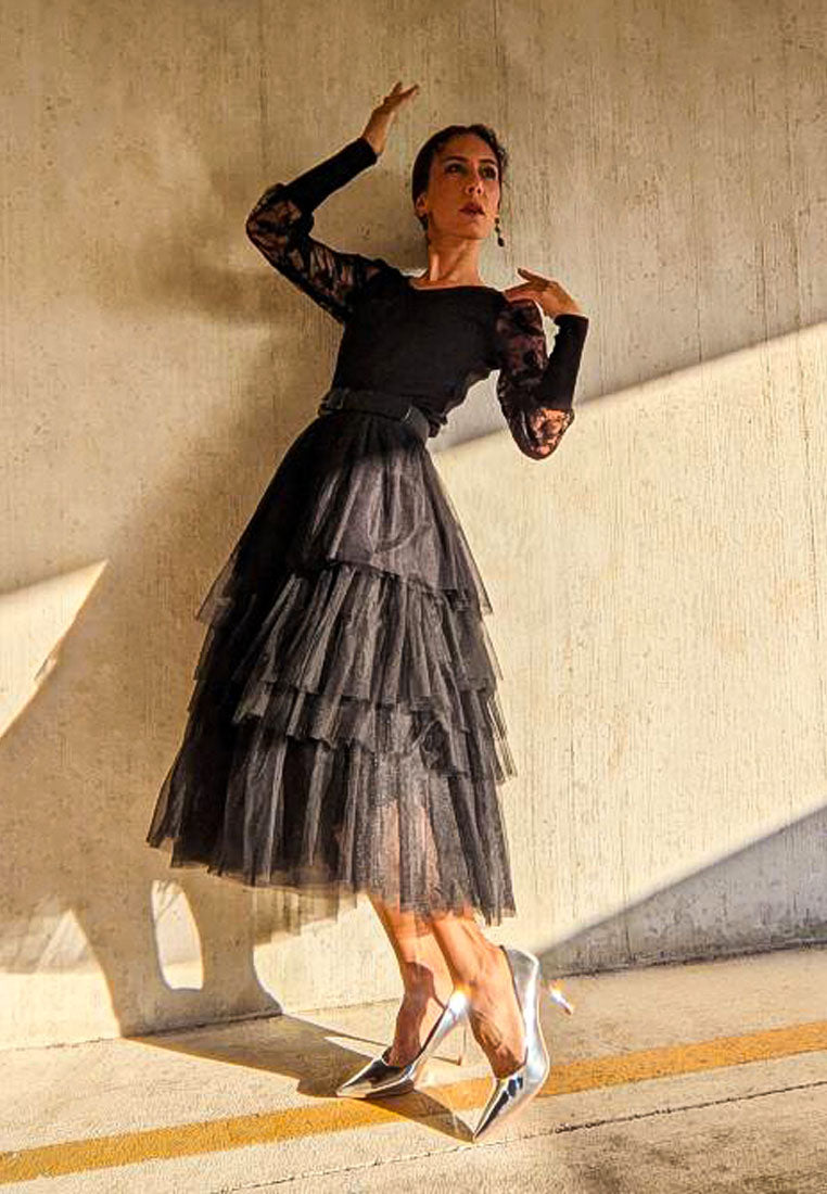 poudre metallic stiletto faux leathermp shoes#color_silver