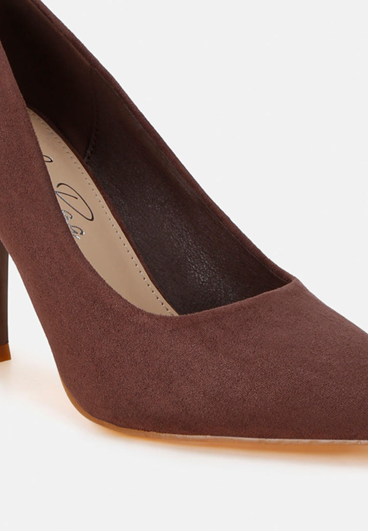 Cassiopa Pointed-Toe Stiletto Pumps#color_brown-suede
