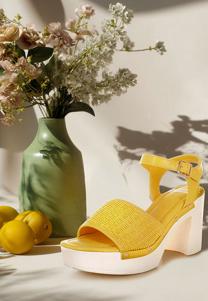 sandalias gruesas de rafia mazaro#color_amarillo
