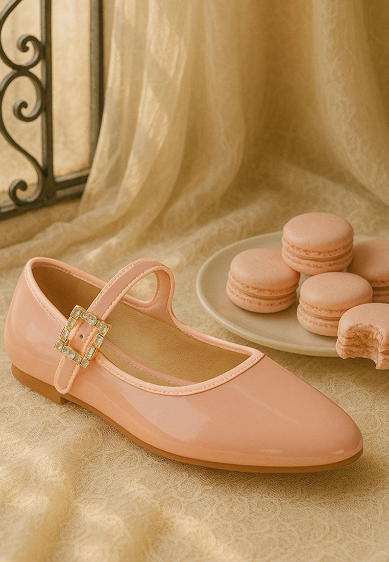 sandalias merceditas con broche destacado#color_pink
