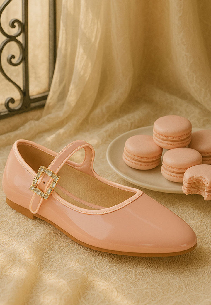 sandalias merceditas con broche destacado#color_pink