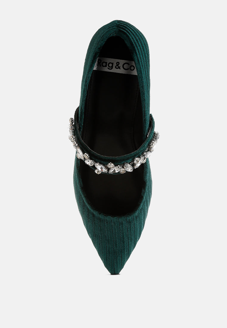 dresden broche de diamantes bailarinas de terciopelo#color_green