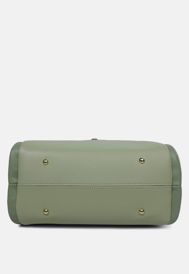 dual tone tote bag#color_mint-green