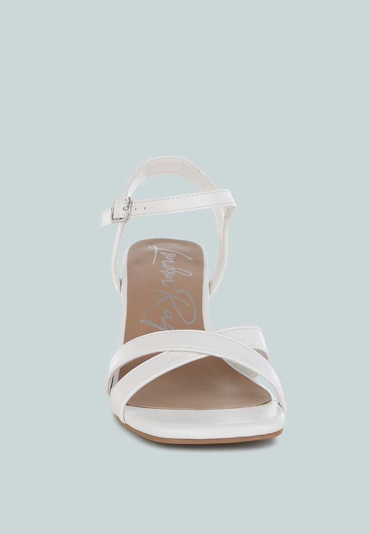 square toe block heel sandals by rag#color_white