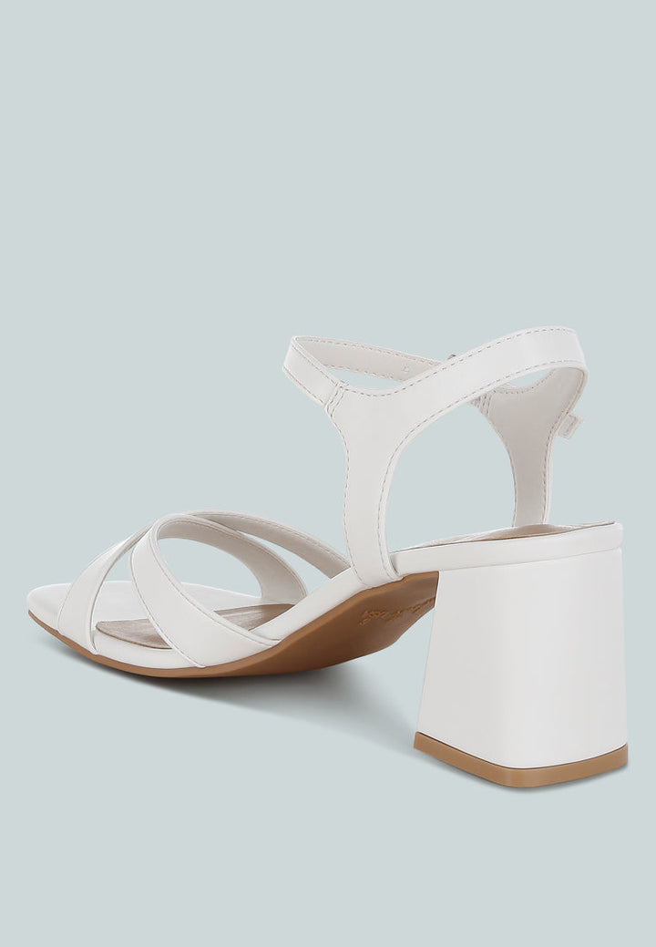 square toe block heel sandals by rag#color_white