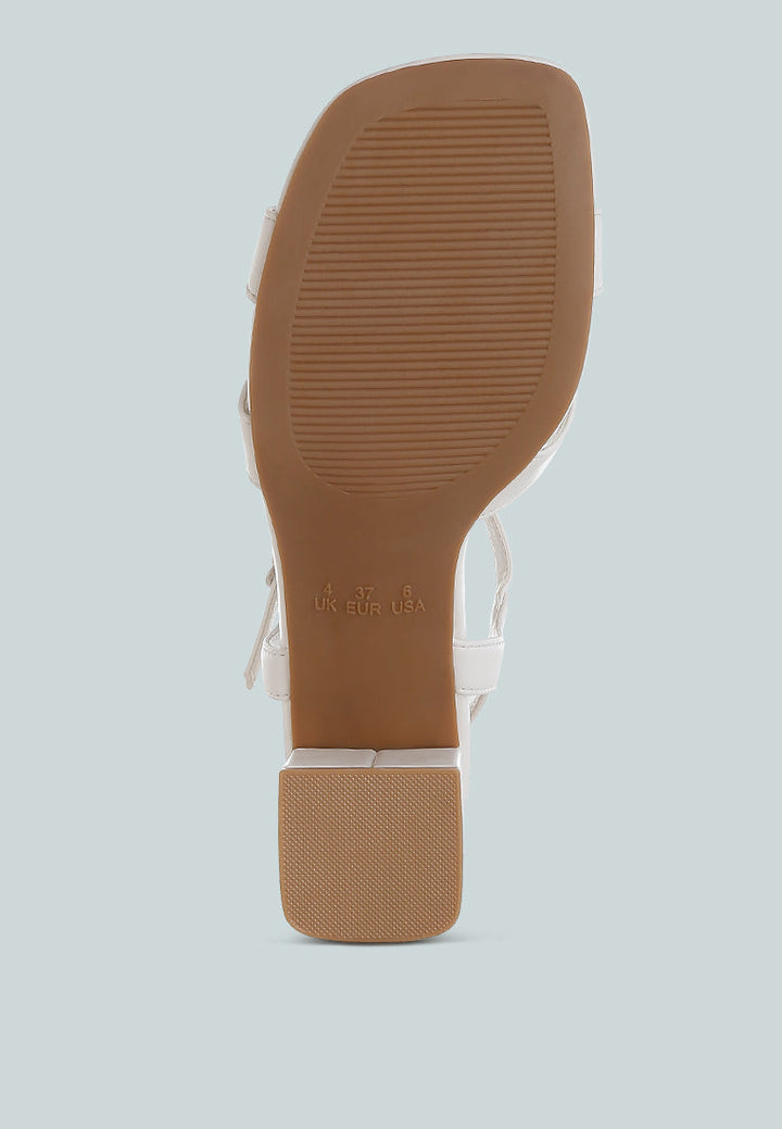 square toe block heel sandals by rag#color_white