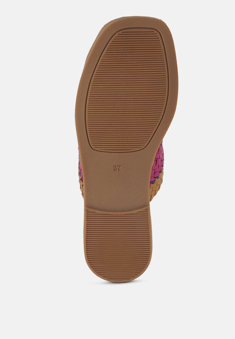 Zapatos planos sin cordones de cuero de malla genuina eirata#color_pink